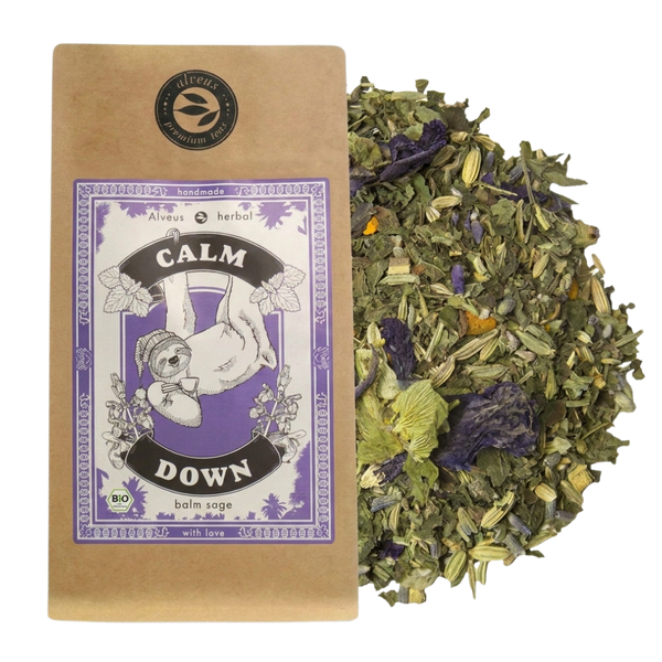 Calm Down - Ceai de plante BIO - Roiniță, Fenicul și Valeriană - 100g