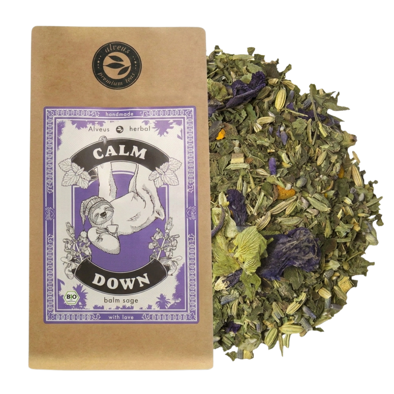 Calm Down - Ceai de plante BIO - Roiniță, Fenicul și Valeriană - 100g