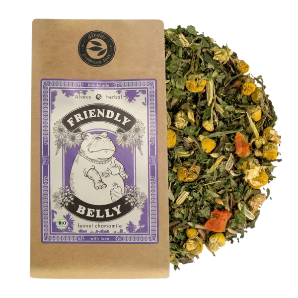 Friendly Belly - Ceai de plante BIO - Roiniță, Mușețel și Fenicul - 100g