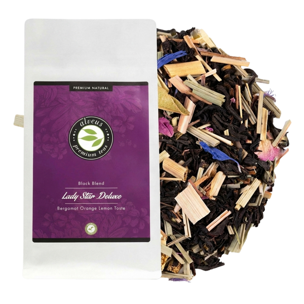Lady Star Deluxe - Ceai Negru - Verbenă, Trandafiri și Coji de Citrice - 100g