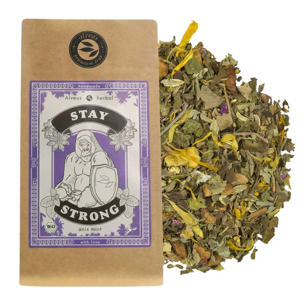 Stay Strong - Ceai de plante BIO - Anason, Mentă și Mere - 100g